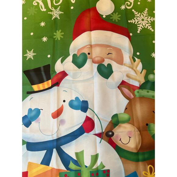 Vintage Outdoor Porch Flag Winter Holiday Christmas Santa Claus JL - Picture 3 of 8